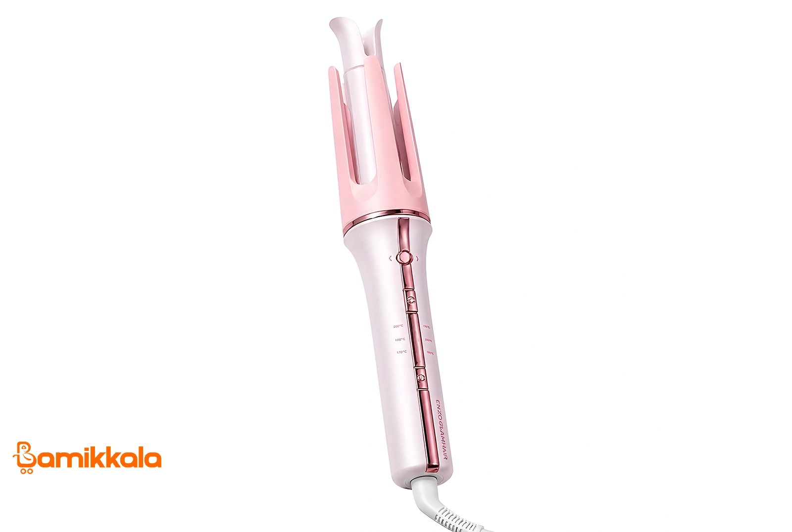  دستگاه فر کننده مو اتوماتیک برند انزو صورتی 25 میلی مدل ENZOGLAM Hair curler 25mm EN-1933 اورجینال